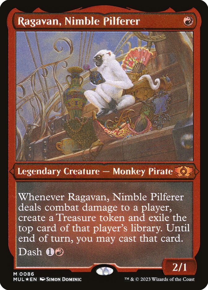 Ragavan, Nimble Pilferer, etched foil (Multiverse Legends)