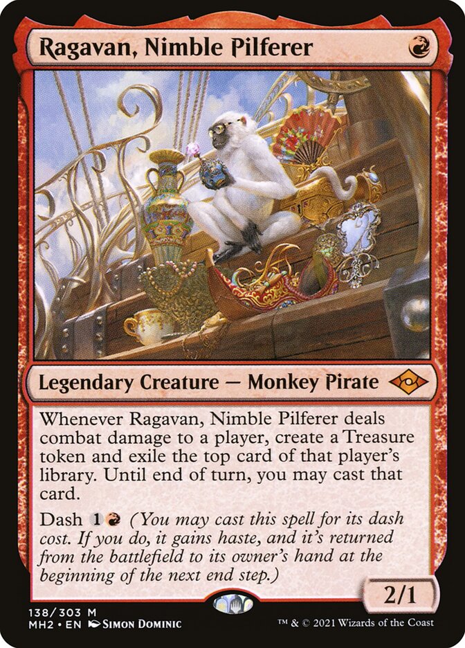 Ragavan, Nimble Pilferer, regular foil (Modern Horizons 2)